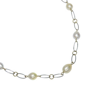 Tasaki Tasaki Baroque Pearl K18 Gold Necklace Natural Material Necklace